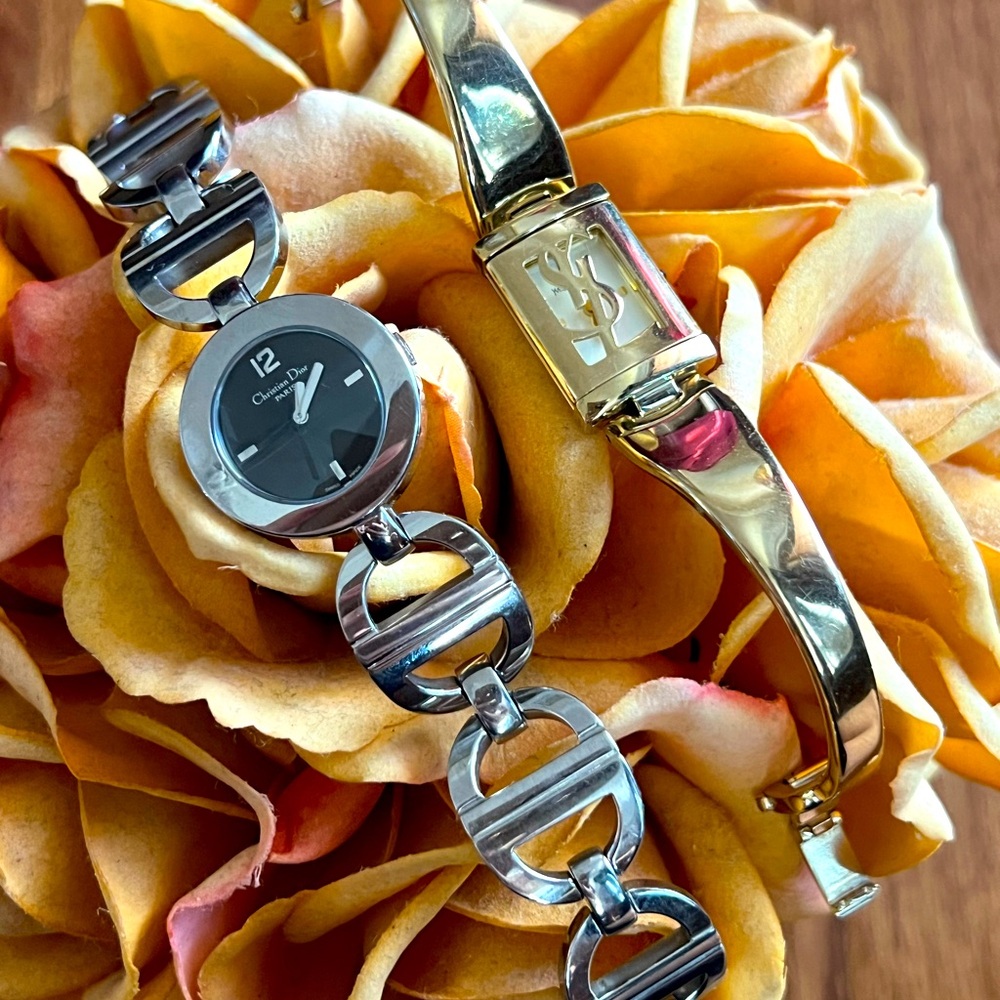 PRICE REDUCED!BUNDLE CHRISTIAN DIOR and YSL ladies watch. Hardly used -Preloved